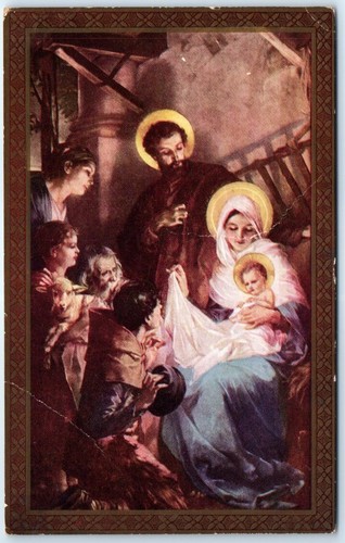 Postcard nativity scene - postcard,