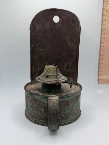 Antique 19th primitive tin - c,