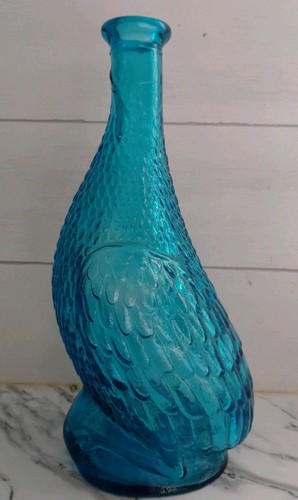 Empoli italy blue glass duck - blue,