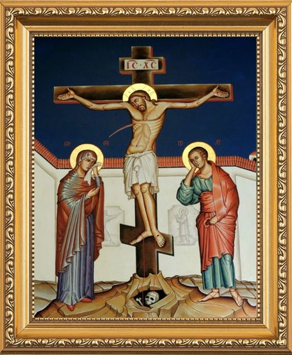 Jesus christ crucified icon - christ,