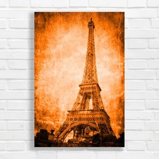 Eiffel Tower Vintage Orange
