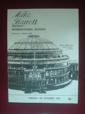 1970 BOXING PROGRAMME JOE