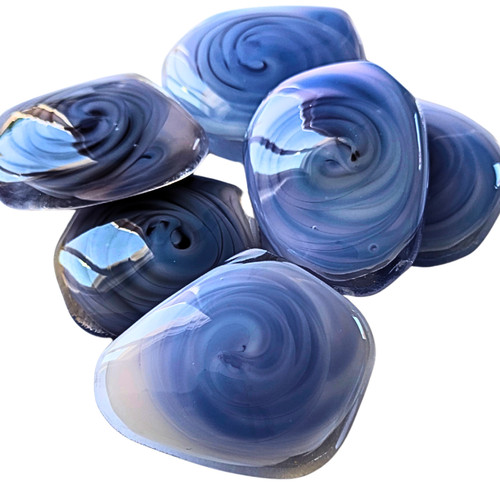 Periwinkle drift glass flow - periwinkle,