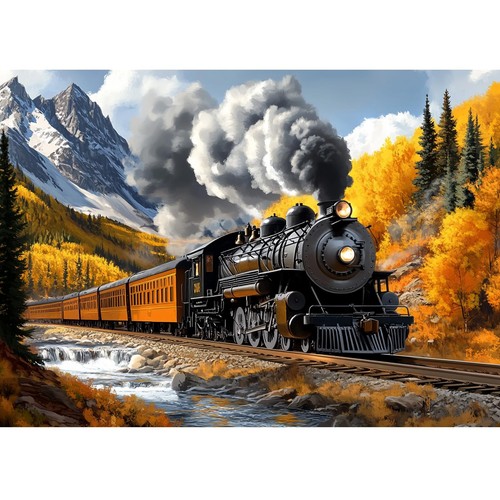 Steam train diamond art kits - steam,
