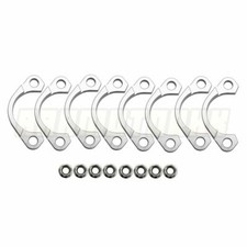 Silver 8 PCS Exhaust Flange