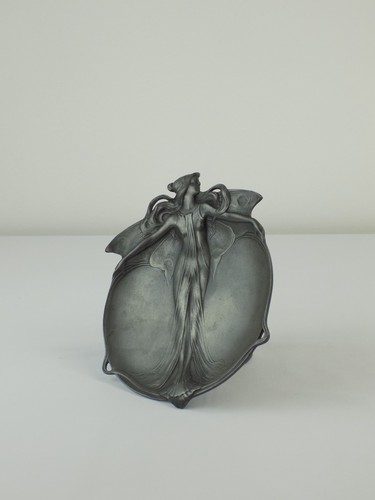 Art nouveau pewter dish - nouveau,