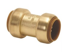 10 x TECTITE CLASSIC BRASS PUSH-FIT EQUAL COUPLER 15MM