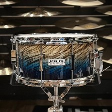 Pork Pie Blue Dip Fade 14x6.5" Birch Snare Drum #1194