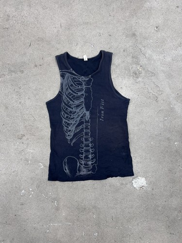 Y2k skeletal iron fist tank - y2k,