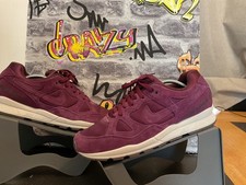 Mens Nike Air Span 2 burgundy suede &mesh trainers UK9 smart casual vgc?