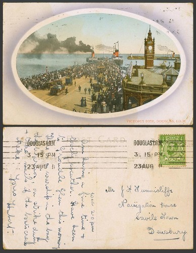 Isle man 1911 old - old, postcard