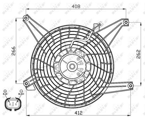 Fits nrf 47468 fan complete - 47468,