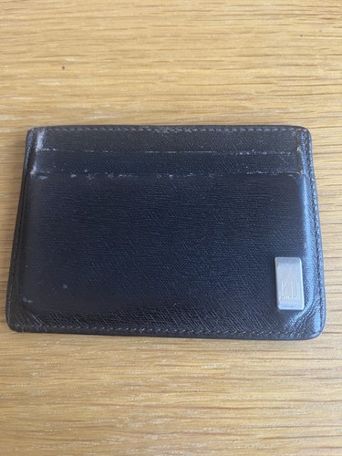 Brown leather dunhill card - leather,