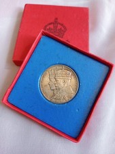 1935 King George V Official Silver Jubilee 925 Silver Commemorative Medal In Box