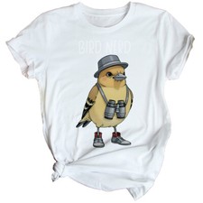 Bird Nerd Birdwatching Womens T-Shirt Cute Bird Lover Tee
