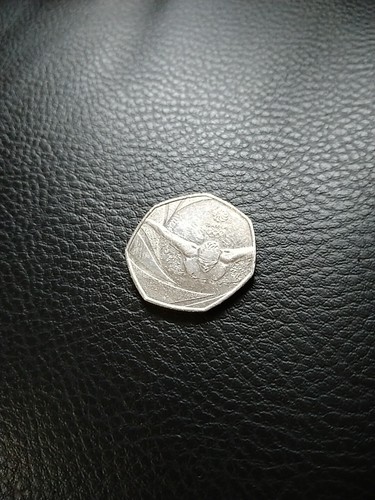 Olympic swimmer 50p - olympic,