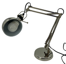 IKEA FORSÅ Desk Table Lamp Chrome Adjustable Architect Spring Arm - B13T O818