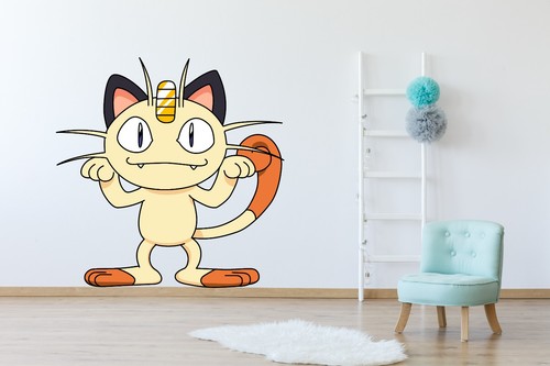 Pokémon meowth wall - wall, sticker