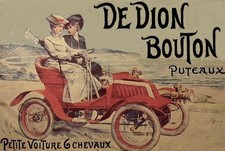 Metal sign DE DION BOUTON 30 x