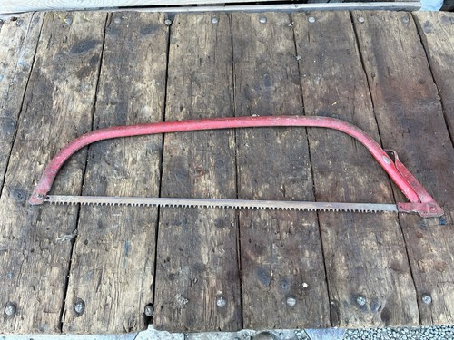 Vintage hand bow saw - hand,