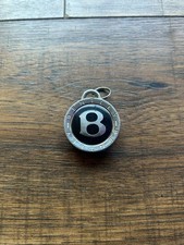 Bentley Motors Knurled Metal Keyring, Bentley B Logo Key Ring / Fob