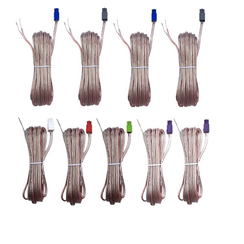 Red gray speaker wires - red,