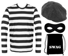 Burglar costume set robber - costume,