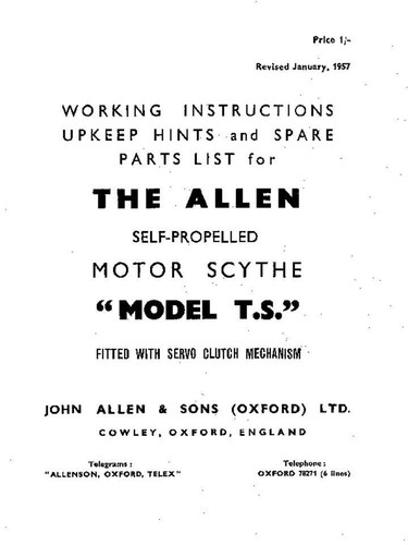 Oxford allen scythe model - model, t