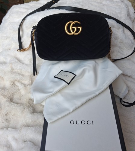 Gucci black marmont - , velvet