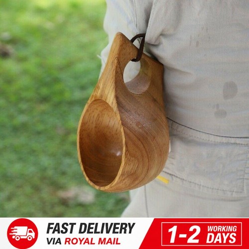 Natural wooden handmade cup - natural,