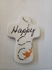 5 Inch Ceramic Cross Wall