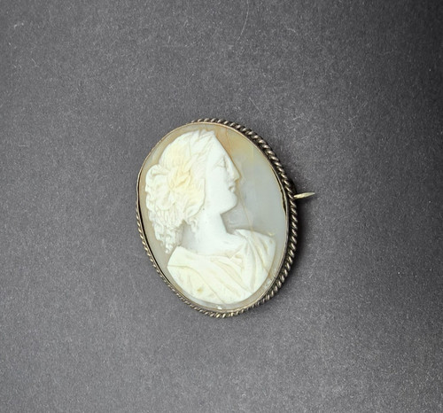 Victorian shell cameo brooch - ,