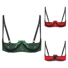 Women Cupless Bras Floral Lace
