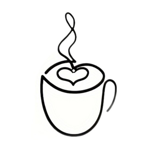 Coffee cup wall - wall, decor