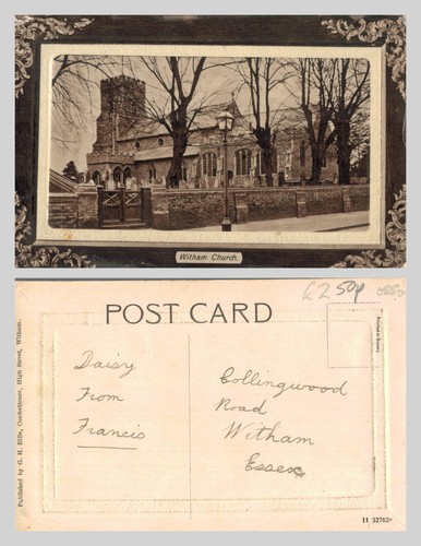 Vintage postcard witham - vintage,