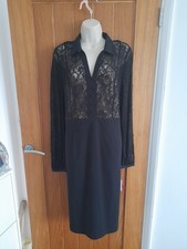 Savoir Black Lace Dress. Long