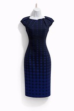 Karen Millen Blue Polka Dot