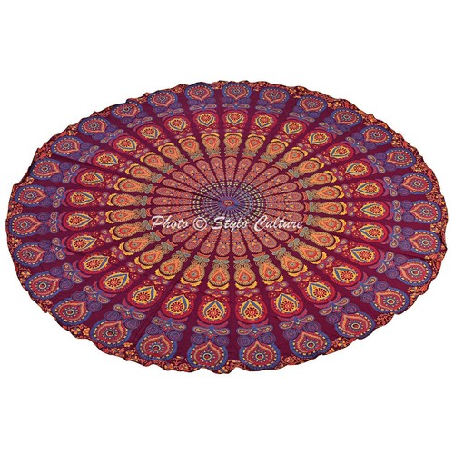 Decorative round tablecloth - decorative,