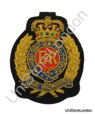 Royal Engineers Embroidered Bullion Wire Blazer Badge British Army R616
