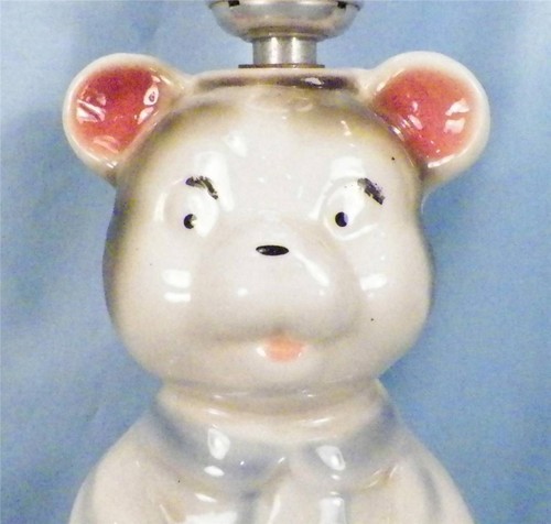 Teddy bear pottery lamp baby - teddy,