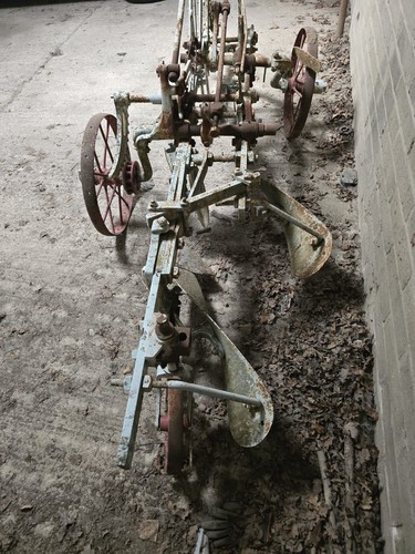 Vintage furrow plough garden - 2,
