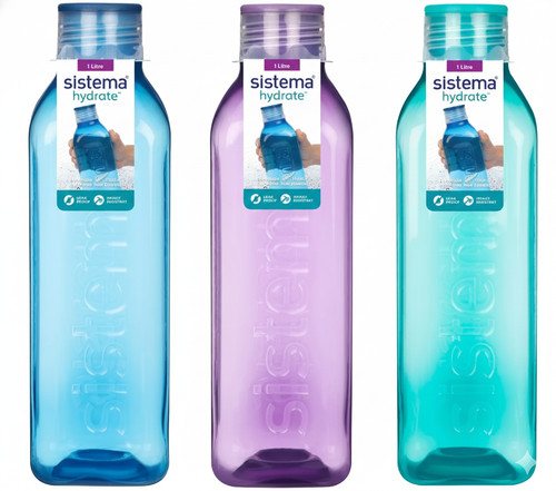 Sistema square water bottles - water, |