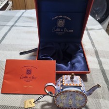 Charlotte Di Vita Miniature Enamel Teapot  comes boxed with booklet