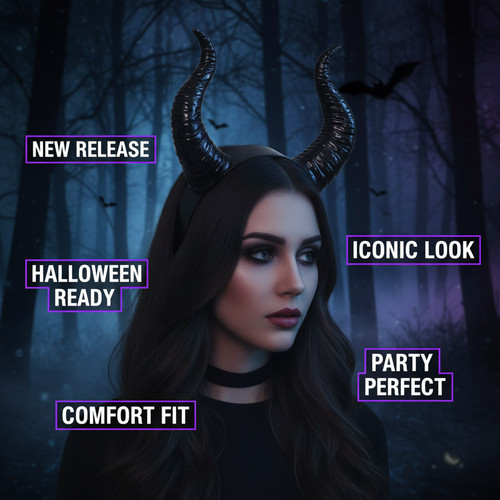 Maleficent horn headband - maleficent,