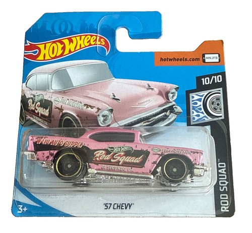 Hot wheels 1957 chevy pink - pink, rod