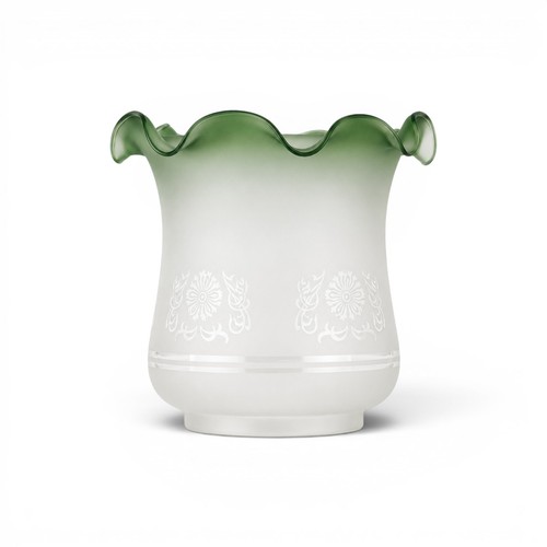 Green tipped tulip oil - tipped, lamp