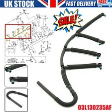 For VW Caddy 1.6 TDI Diesel Fuel Injector Leak Off Return Pipe 03L130235AF!
