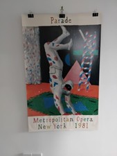 Parade. Hockney silkscreen poster printed Petersburg Press 1981