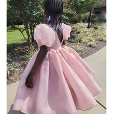 Alicia Peach Flower Girl Dress