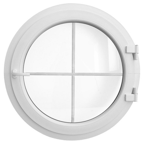 Round window turn white upvc - round,